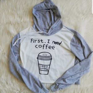 Coffee Shirt Sz S First I Need Coffee HCH BTM